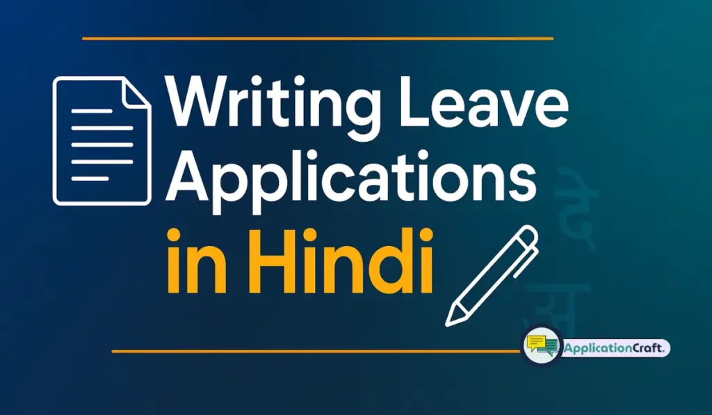 Writing Leave Applications in Hindi
